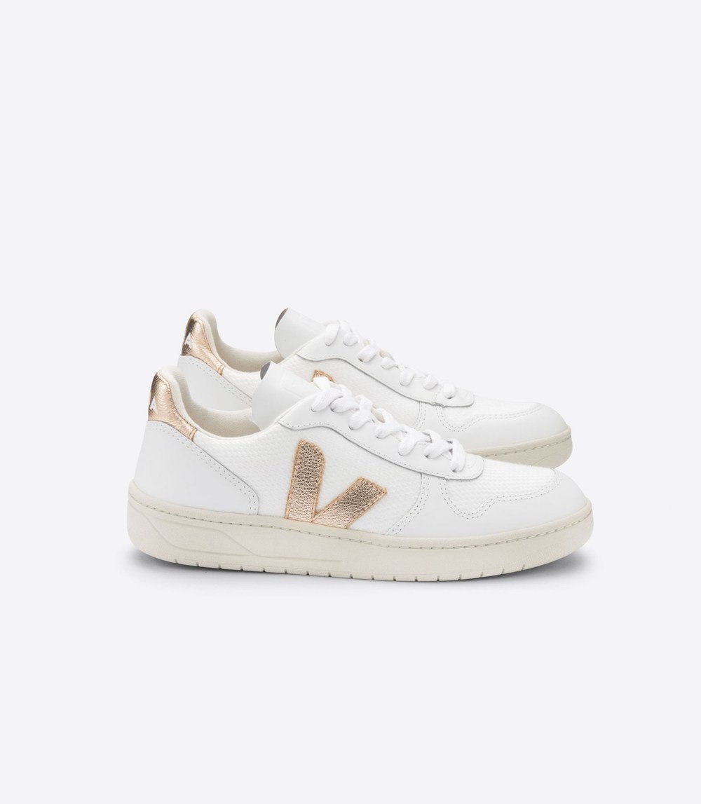 Veja Sneakers Womens - V-10 B-mesh - White - 3286BNWKP